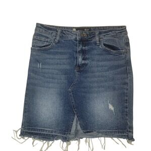Kut from the Kloth Women's Blue Denim Skirt